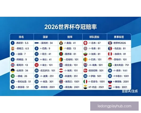 2026世界杯夺冠赔率最新解析及各强队胜算全面评估